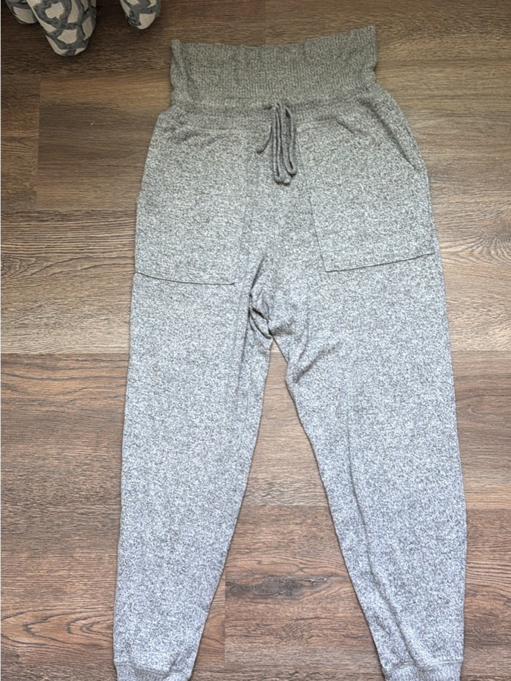 aerie Heather Grey Ribbed Knit Lounge Pants